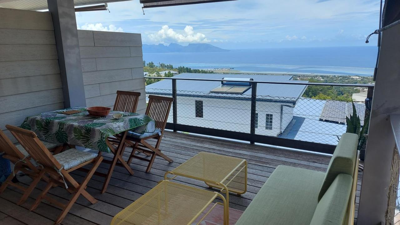 Studio Vaimiti Pour 2 Personnes Vue Mer Et Moorea パペーテ エクステリア 写真